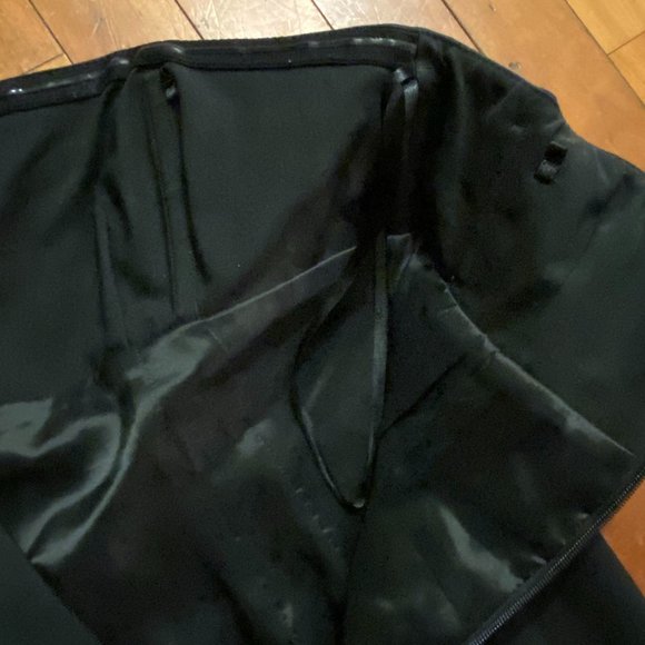 EUC Express Black Strapless Sheath Dress Sz 4 - Picture 5 of 10